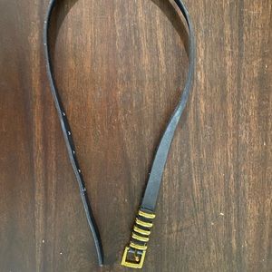 Black belt with gold accents